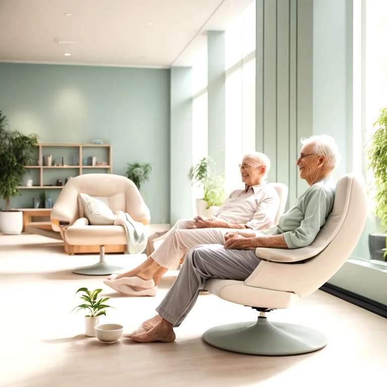 Serene relaxation room for seniors